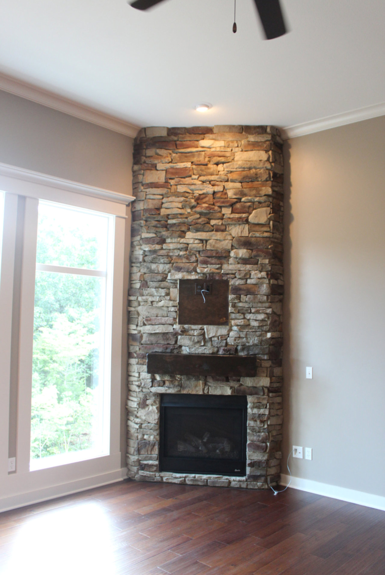 THE KAUFMANN - REVERSE - STONE FIREPLACE